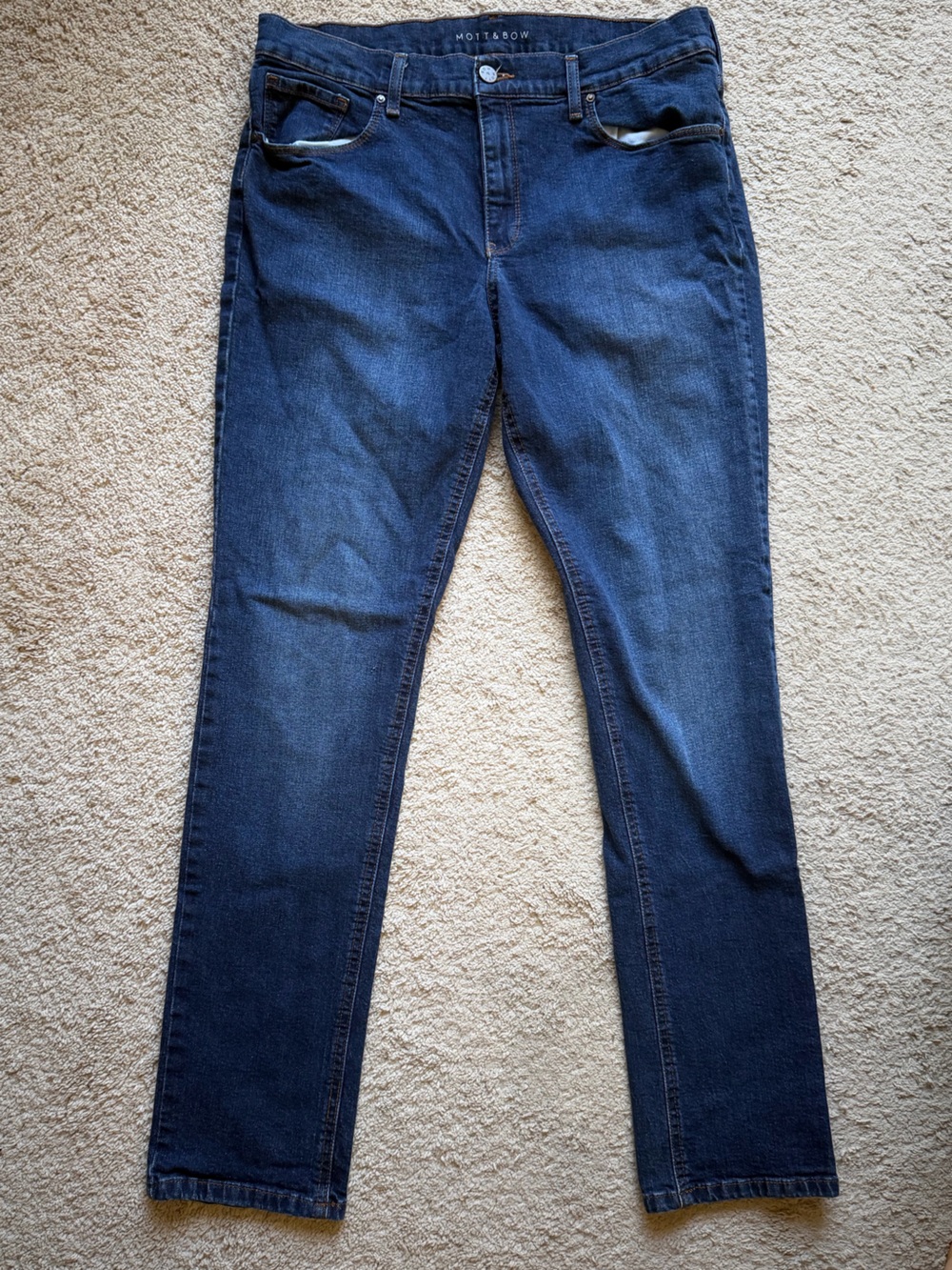 Mott & Bow Dark-Wash Boyfriend Skinny Jeans